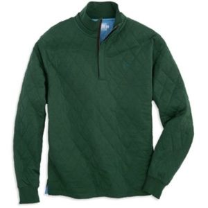 Green Southern Tide Quarter ZIP Pullover Medium